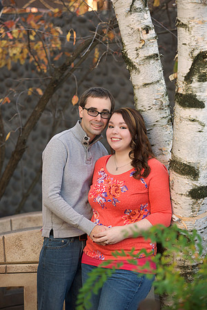 Outdoor engagement portrait