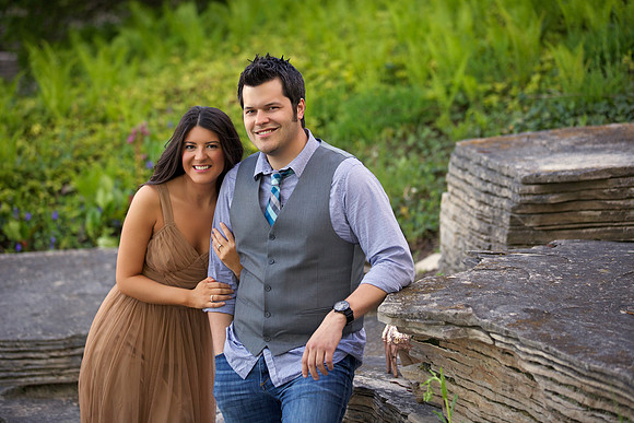 Engagement portrait in Frankenmuth, Michigan