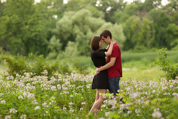Engagement portrait at Bay City State Park