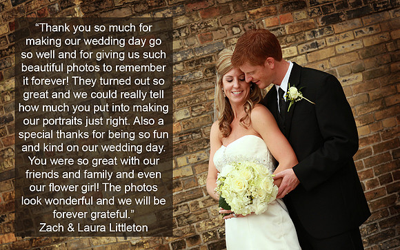 Wedding testimonials